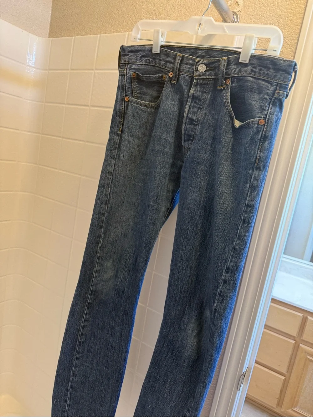 Levi's Men’s Straight Jeans in Blue Denim